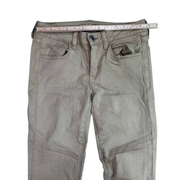 American Eagle Outfitters Womens Super Stretch Jegging Pants Size 2 Regular Beig - Picture 7 of 9